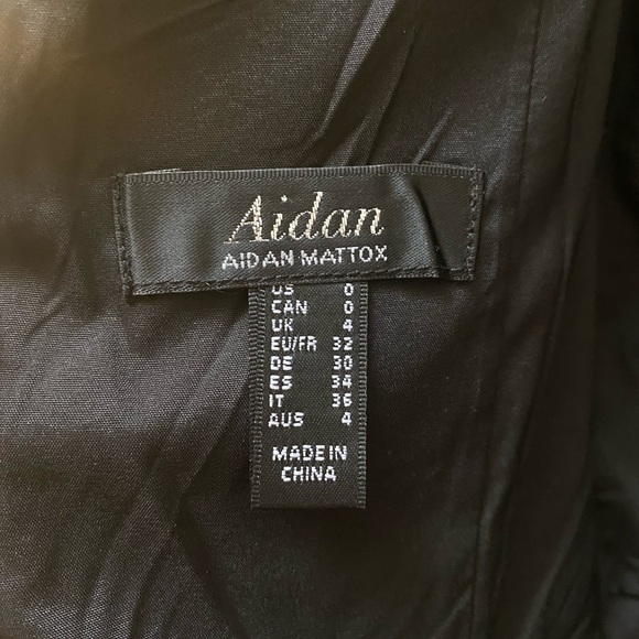 Elegant Dark Floral Jacquard High Low Dress - Picture 7 of 11